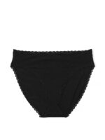 Бавовняні трусики Victoria's Secret Lace-Trim Cotton High-Leg Brief Panty - Зображення 3