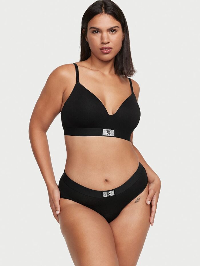 Бавовняні трусики Victoria's Secret Cotton Shine Patch Hiphugger Panty - Зображення 3