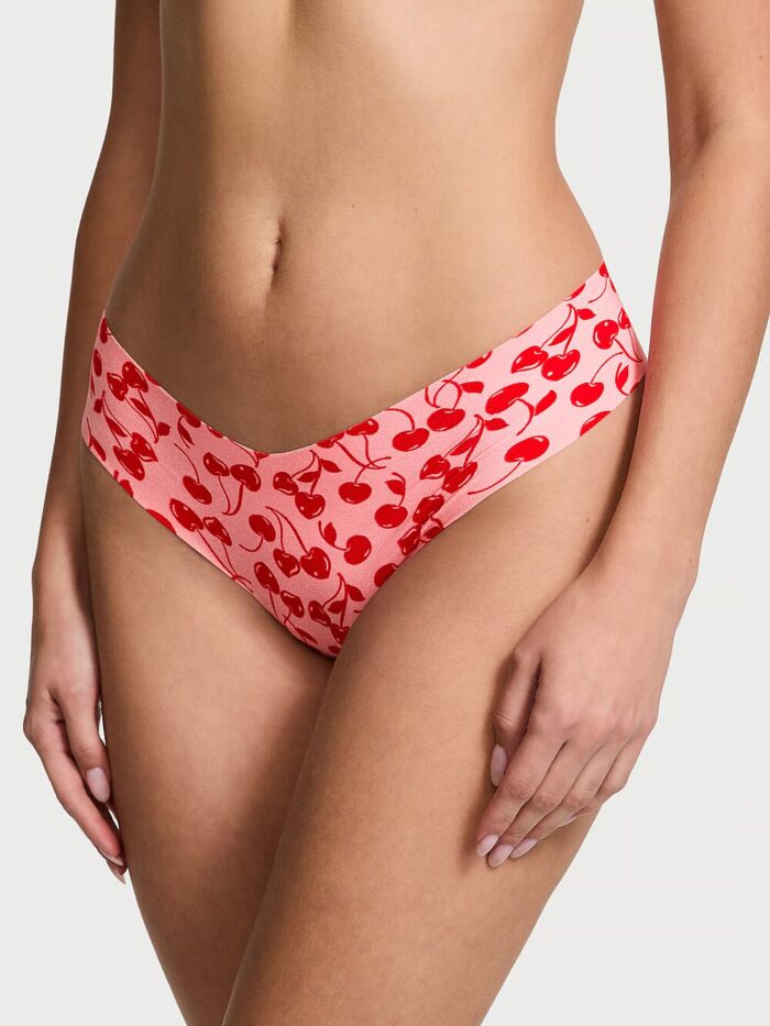 Безшовні трусики тонг PINK No-Show High-Leg Thong Panty - Зображення 1