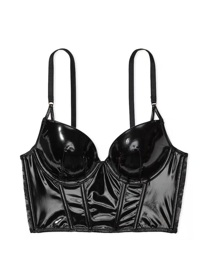 Бюстьє корсет Very Sexy Midnight Affair Faux Patent Leather Push-Up - Зображення 3