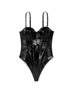 Боді балконет зі штучної лакованої шкіри Victoria's Secret Very Sexy VERY SEXY Faux Patent Leather Lace Balconette Teddy — изображение 3
