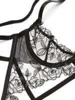 Боді Victoria's Secret VERY SEXY Midnight Affair Barely-There Open Cup Crotchless Teddy - Зображення 3