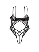 Боді Victoria's Secret VERY SEXY Midnight Affair Barely-There Open Cup Crotchless Teddy - Зображення 4