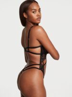Боді Victoria's Secret VERY SEXY Midnight Affair Barely-There Open Cup Crotchless Teddy - Зображення 2