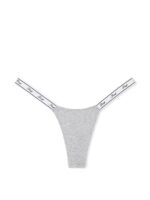 Бавовняні трусики тонг PINK Logo Cotton Micro Thong Panty - Зображення 3