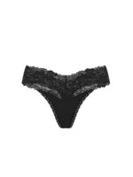 Бавовняні трусики тонг PINK Wink Lace-Trim Thong Panty — изображение 3