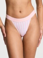 Бавовняні трусики Victoria's Secret COTTON Logo Cotton Tanga Panty