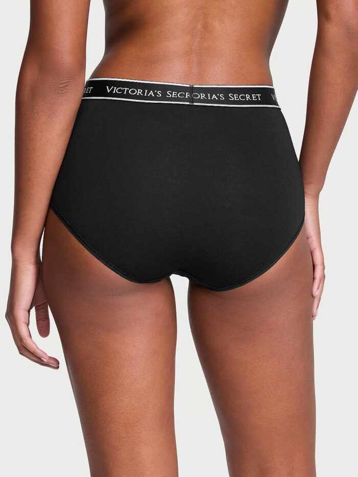 Бавовняні трусики Victoria's Secret Cotton Logo Cotton Modern Brief Panty — изображение 2