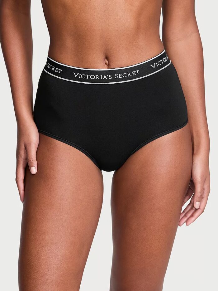Бавовняні трусики Victoria's Secret Cotton Logo Cotton Modern Brief Panty — изображение 1