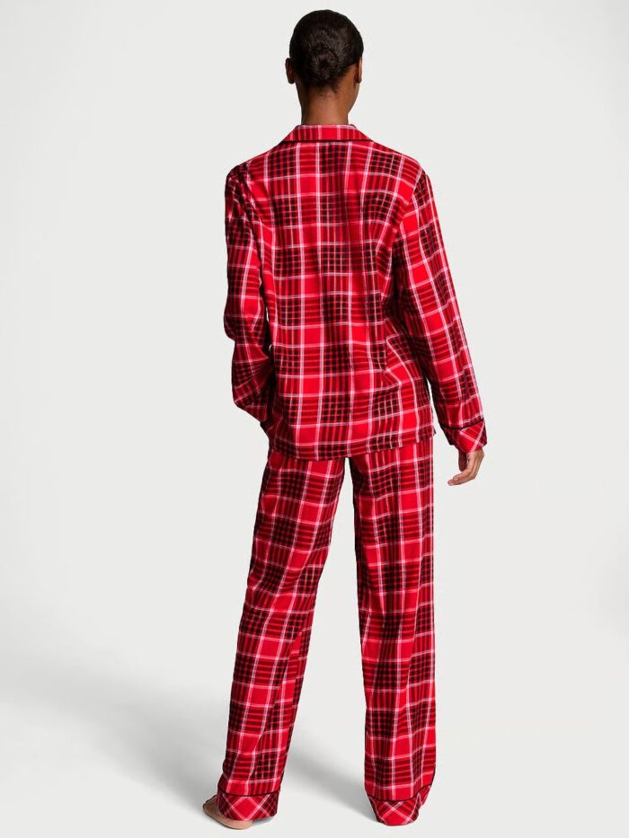 Фланелева піжама VICTORIA'S SECRET Flannel Long PJ Set - Зображення 2