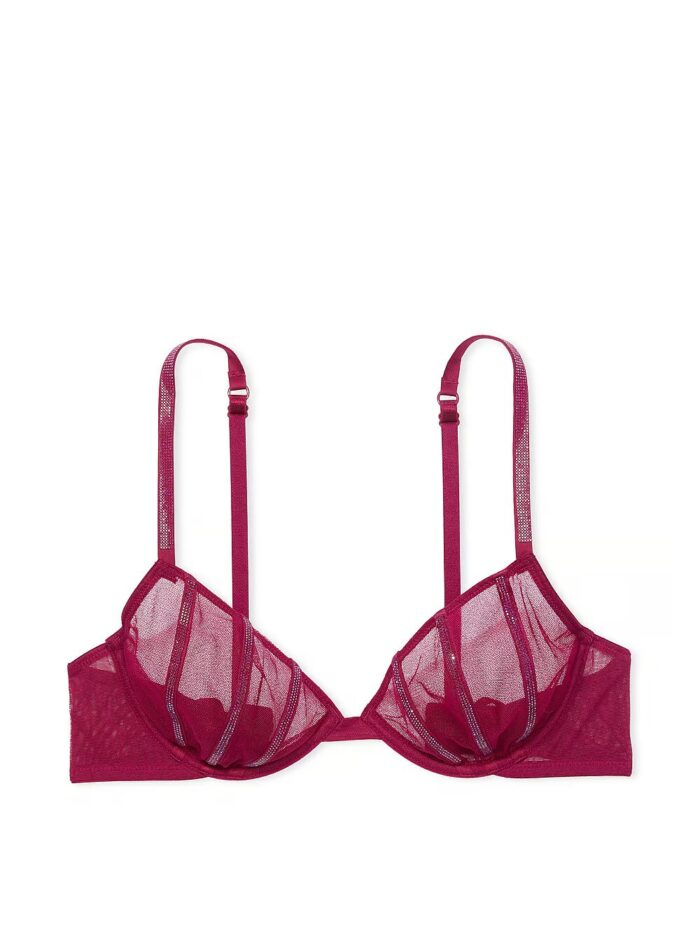 Комплект білизни Victoria's Secret Very Sexy Sheer Shine Unlined Low-Cut Demi Bra - Зображення 9