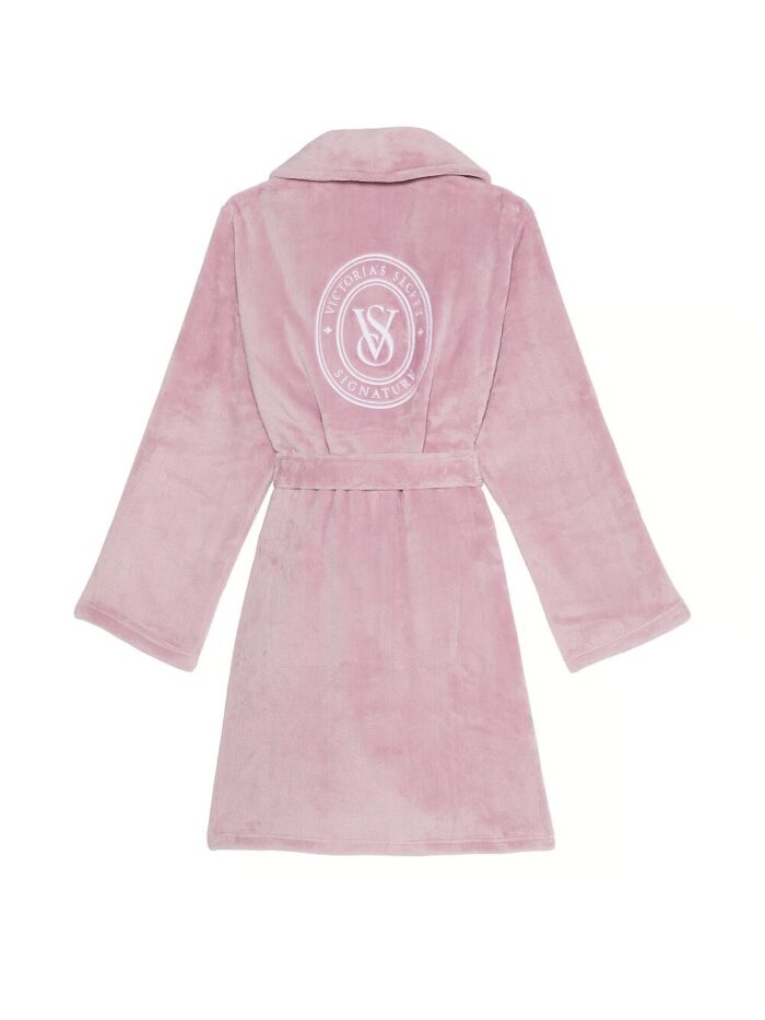 Короткий халат від Victoria's Secret Logo Short Cozy Robe - Зображення 4
