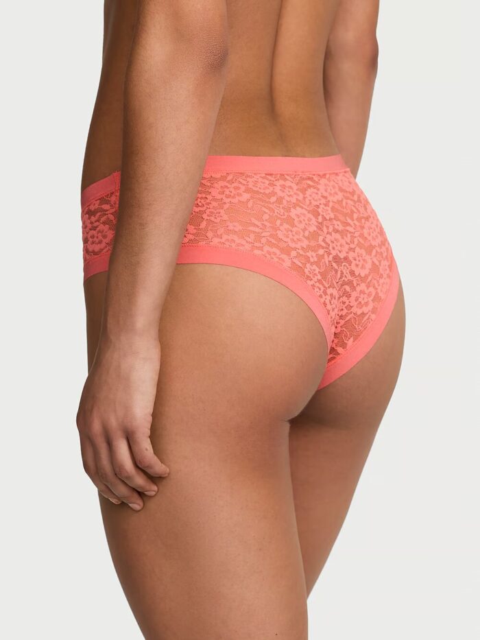 Мереживні безшовні трусики чіки No-Show No-Show Lace Cheeky Panty - Зображення 2