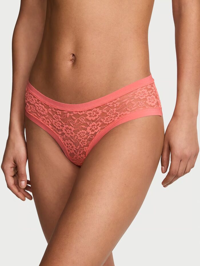 Мереживні безшовні трусики чіки No-Show No-Show Lace Cheeky Panty - Зображення 1