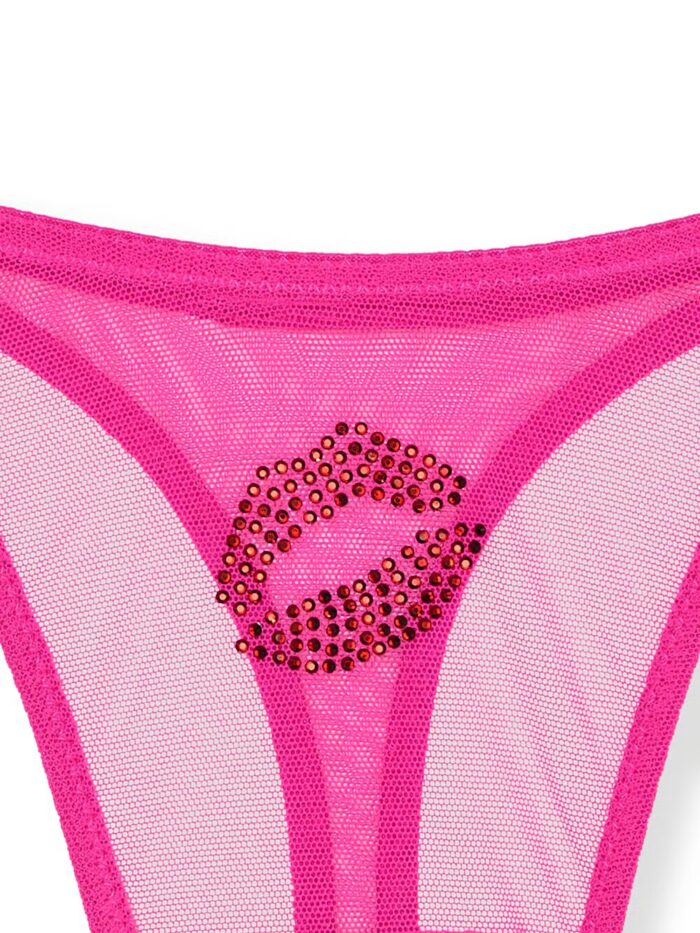 Трусики тонг Вікторія Сікрет Very Sexy Flirty Mesh Shine Strap Thong Panty - Зображення 3