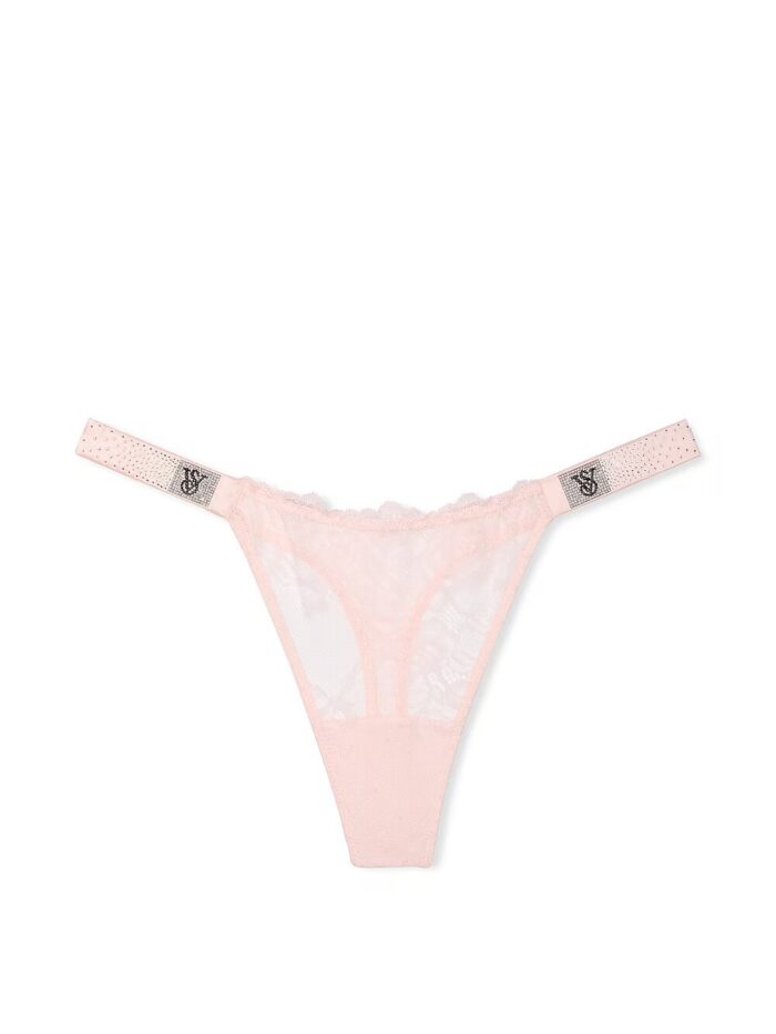 Трусики тонг Вікторія Сікрет Very Sexy Shine Strap Lace Thong Panty - Зображення 3