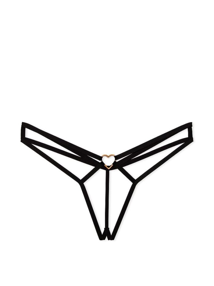 Відкриті трусики тонг Victoria's Secret Very Sexy Crotchless Heartware Strappy V-String Panty - Зображення 3