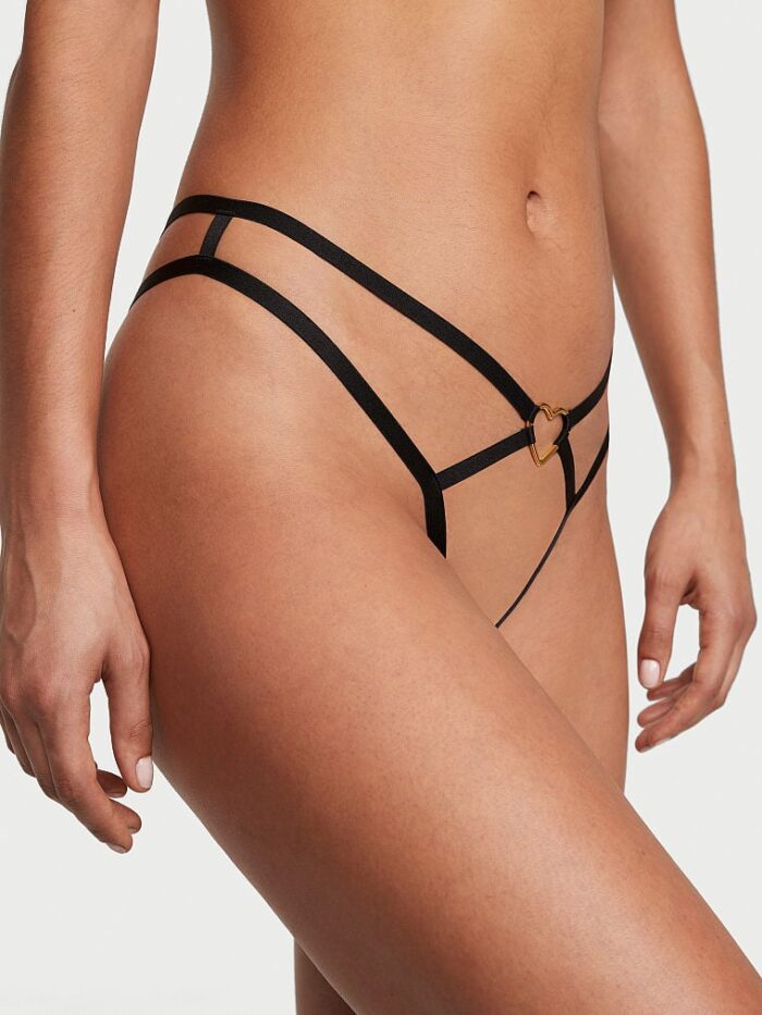 Відкриті трусики тонг Victoria's Secret Very Sexy Crotchless Heartware Strappy V-String Panty - Зображення 1