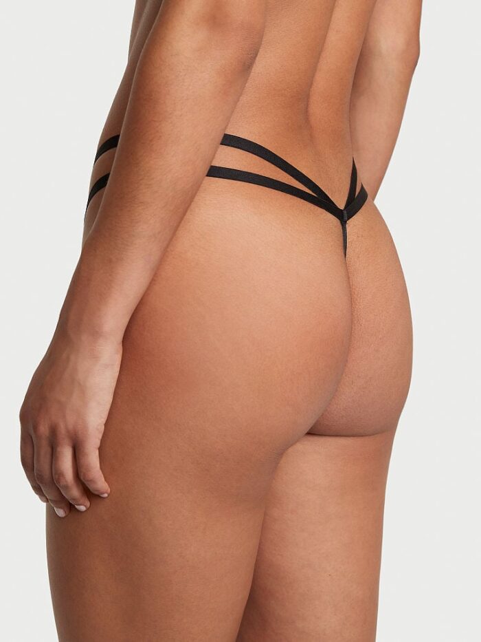 Відкриті трусики тонг Victoria's Secret Very Sexy Crotchless Heartware Strappy V-String Panty - Зображення 2