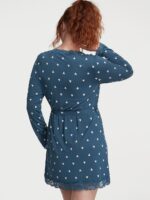 Халат трикотажний Victoria's Secret Modal Lace-Trim Robe - Зображення 2