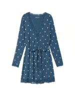 Халат трикотажний Victoria's Secret Modal Lace-Trim Robe - Зображення 3