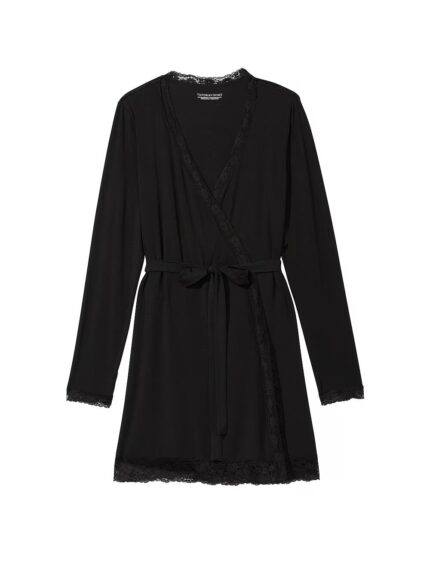 Халат трикотажний Victoria's Secret Modal Lace-Trim Robe