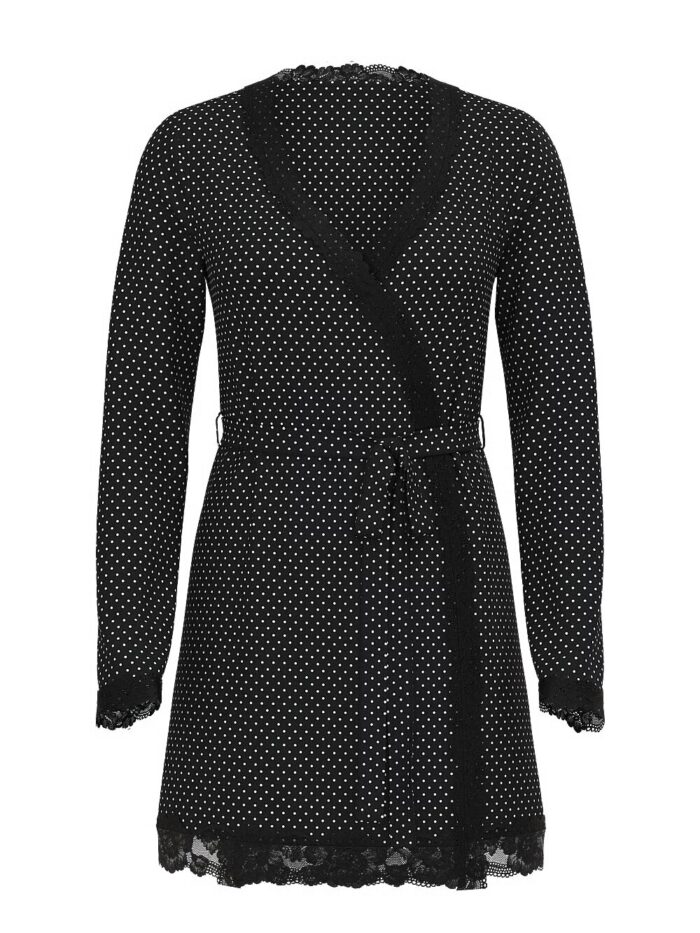 Халат трикотажний Victoria's Secret Modal Lace-Trim Robe - Зображення 3