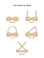 Комплект білизни Вікторія Сикрет Lightly Lined Smooth Strapless Bra + Thong Panty - Зображення 7