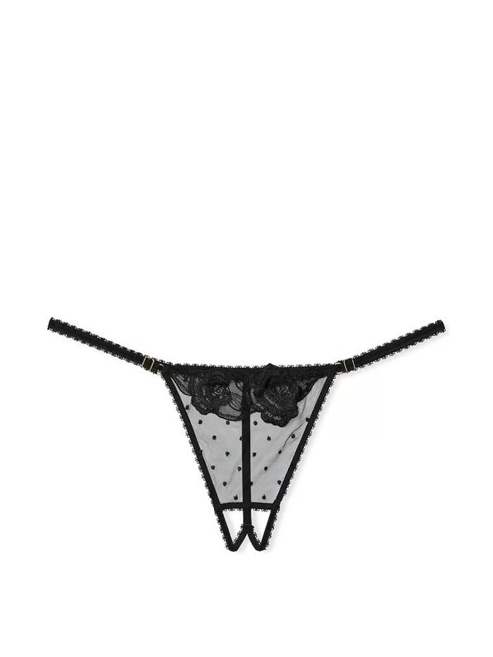 Комплект білизни з поясом Victoria's Secret Very Sexy Sheer Rose Dot Quarter - Зображення 5