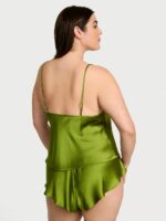 Комплект для сну Victoria's Secret Satin Rose Lace-Trim Cami & Flutter Short Set - Зображення 2