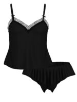 Комплект для сну Victoria's Secret Tease Satin Lace-Trim Cami & Flutter Shorts - Зображення 3