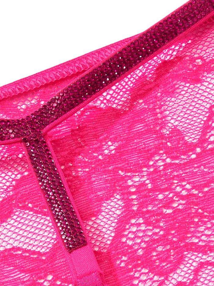 Комплект Вікторія Сікрет Very Sexy Shine Cradle Lace Push-Up Bra+Thong Panty - Зображення 6
