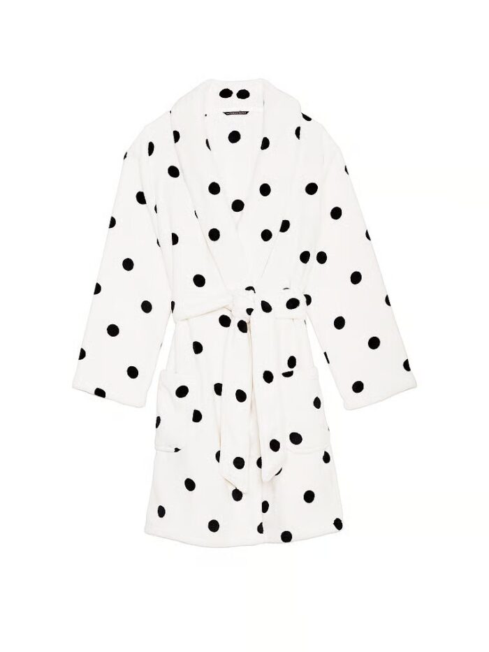 Короткий халат від Victoria's Secret Logo Short Cozy Robe - Зображення 3