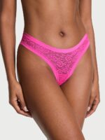 Мереживні безшовні трусики тонг No-Show No-Show Lace Thong Panty