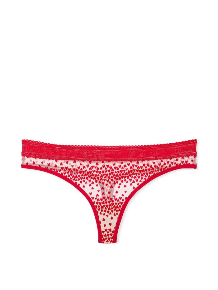 Мереживні трусики тонг Victoria's Secret Lace Thong Panty - Зображення 3