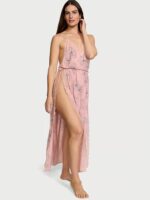 Нічна сорочка Victoria's Secret Modal Lace-Trim High-Slit Maxi Slip Dress