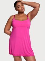 Нічна сорочка Victoria's Secret Modal Lace-Trim Sweetheart Slip Dress