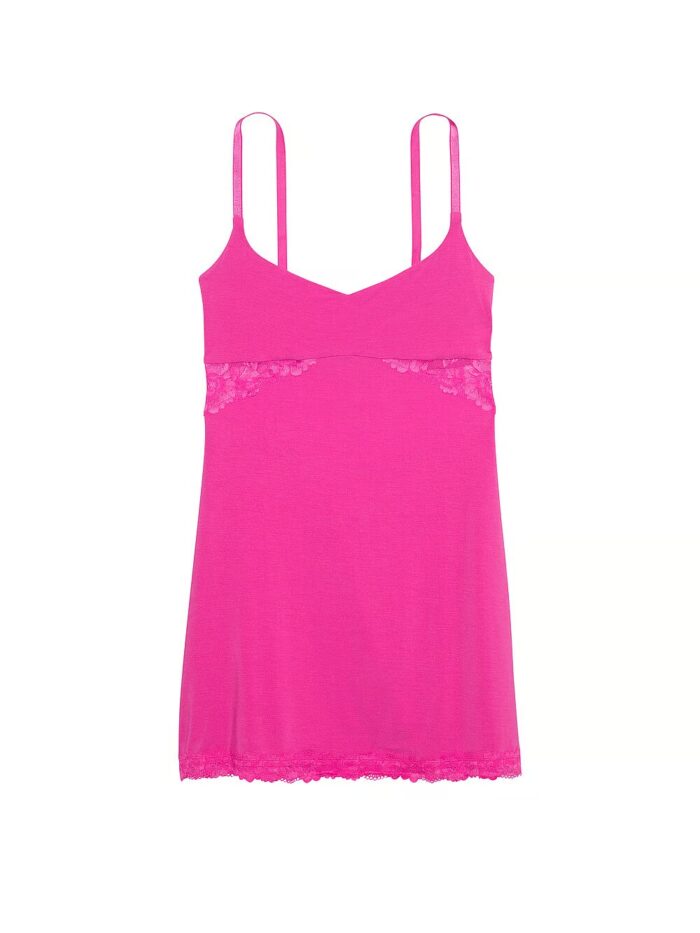 Нічна сорочка Victoria's Secret Modal Lace-Trim Sweetheart Slip Dress - Зображення 3