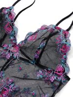 Пеньюар із сіточки з квітковою вишивкою SHEER MESH SLIP VICTORIA'S SECRET - Зображення 3