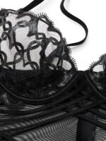 Пеньюар Victoria's Secret Shimmer Heart Embroidery Strappy Satin Slip - Зображення 4