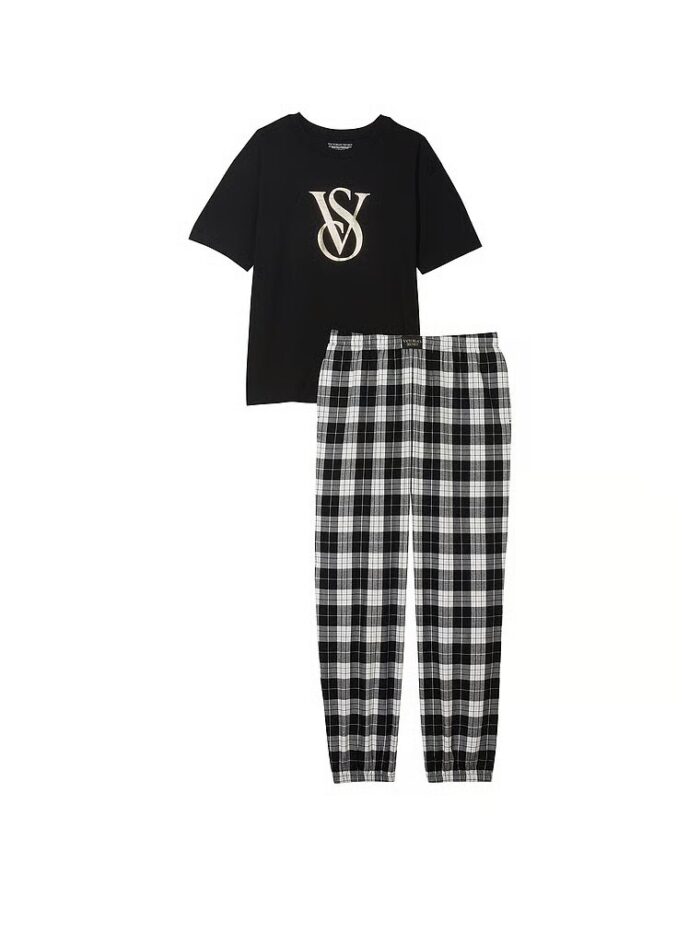 Піжама Victoria's Secret Flannel Jogger Tee-jama - Зображення 4