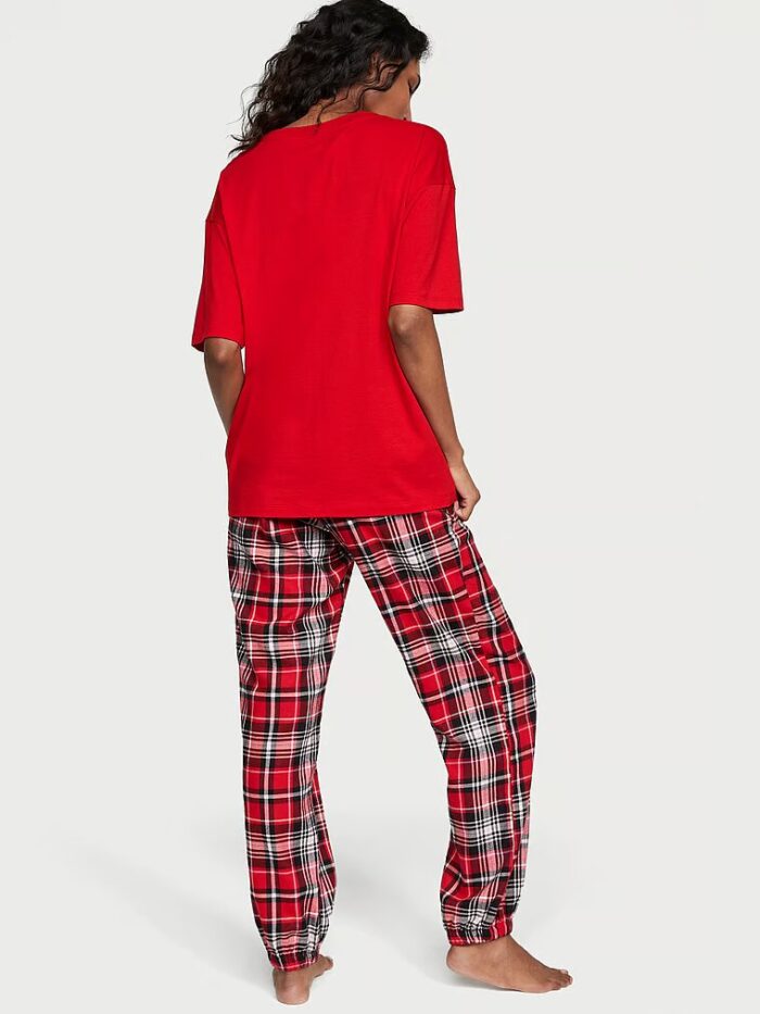 Піжама Victoria's Secret Flannel Jogger Tee-jama - Зображення 2