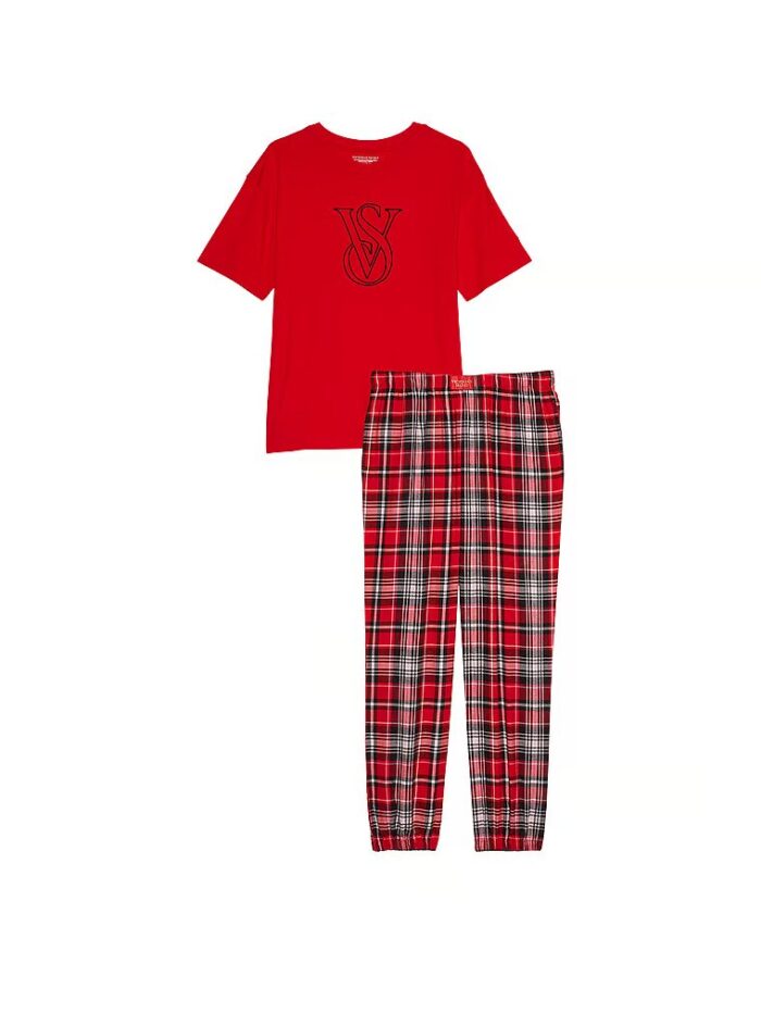 Піжама Victoria's Secret Flannel Jogger Tee-jama - Зображення 3
