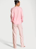 Піжама Victoria's Secret Flannel Long-Sleeve Tee-Jama Set - Зображення 2