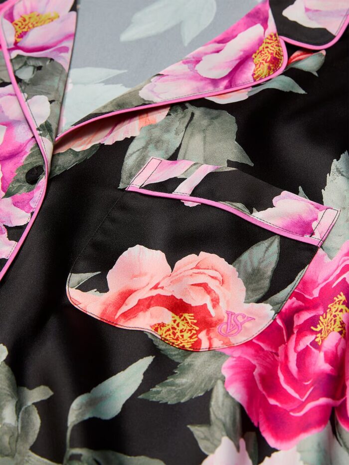 Піжама Victoria's Secret Glazed Satin Heart Short Pajama Set - Зображення 3