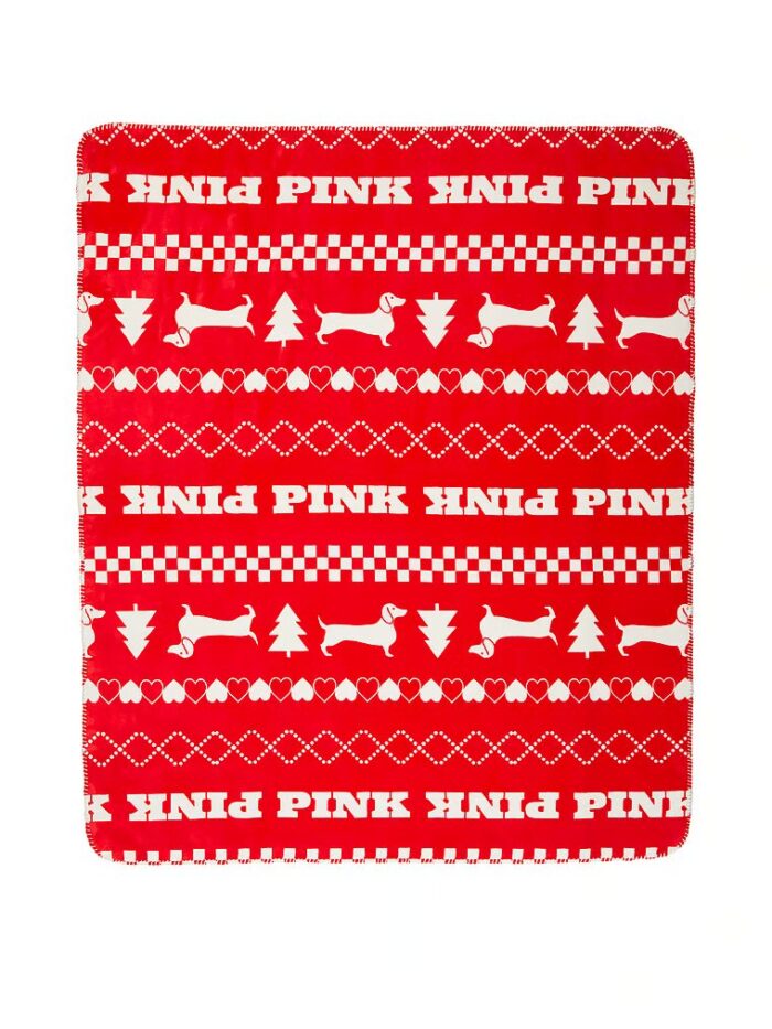 Теплий плед із логотипом PINK Victoria's Secret Cozy-Plush Blanket - Зображення 1