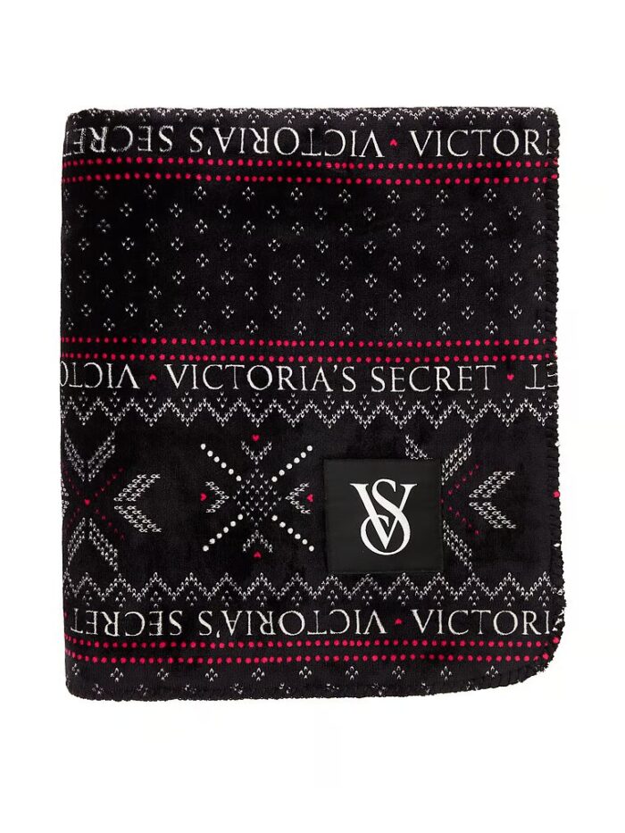 Теплий плед із логотипом Victoria's Secret Flannel Blanket - Зображення 3