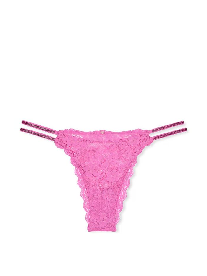 Трусики бразиліана Victoria's Secret Twinkle Strap Lace Brazilian Panty - Зображення 4