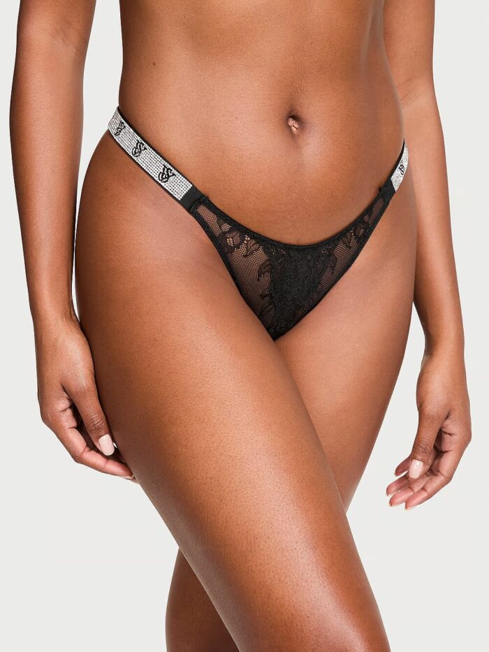 Трусики бразиліана Victoria's Secret Very Sexy Shine Strap Lace Crotchless Brazilian Panty - Зображення 2