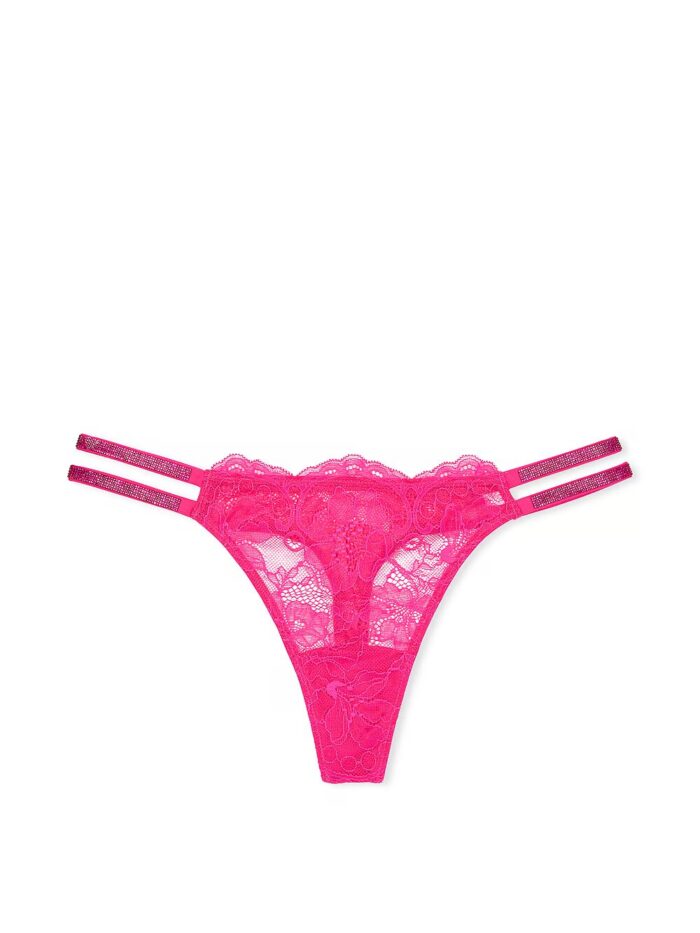 Трусики тонг Victoria's Secret Very Sexy Double Shine Strap Lace Thong Panty - Зображення 1